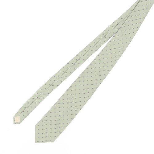 Dunn & Co Men's Green Geometric Polyester Tie