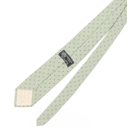 Dunn & Co Men's Green Geometric Polyester Tie