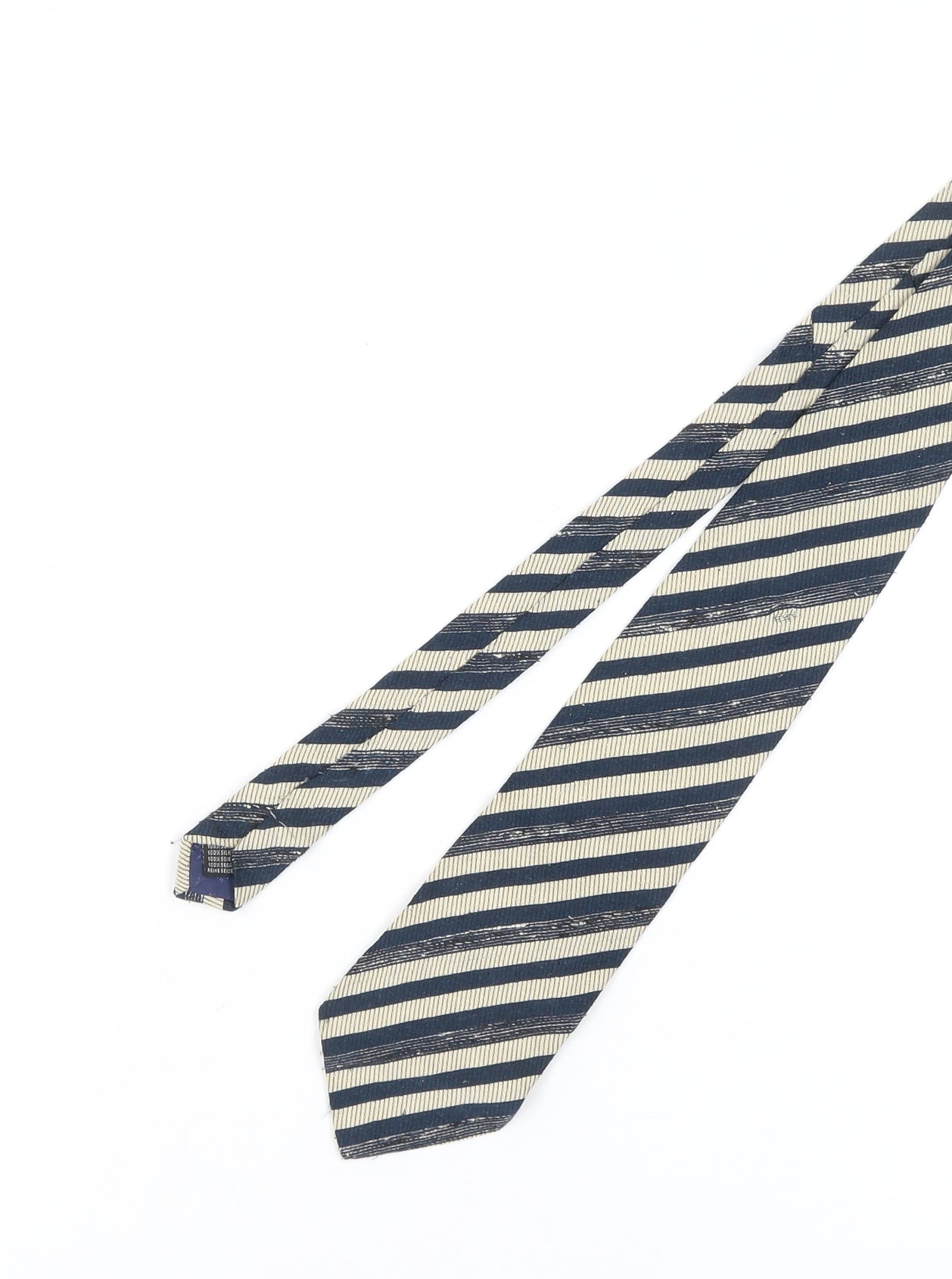 Baumler Men's Blue Striped Silk Tie