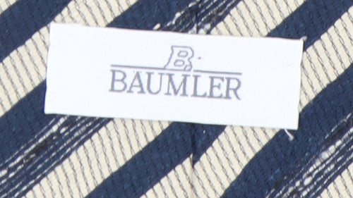 Baumler Men's Blue Striped Silk Tie