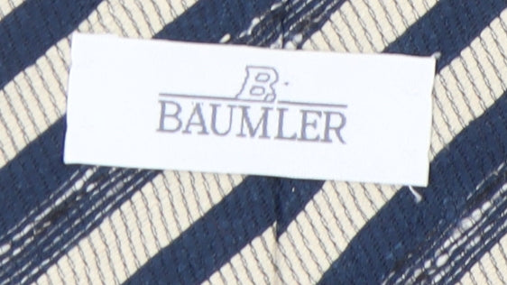 Baumler Men's Blue Striped Silk Tie