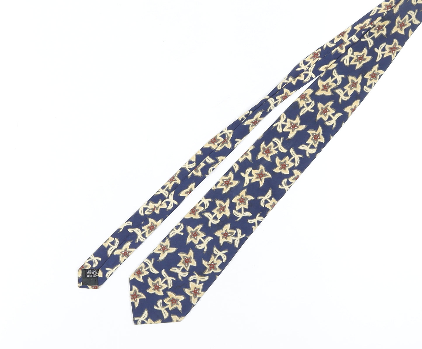 Kurt Geiger Men's Blue Floral Silk Tie