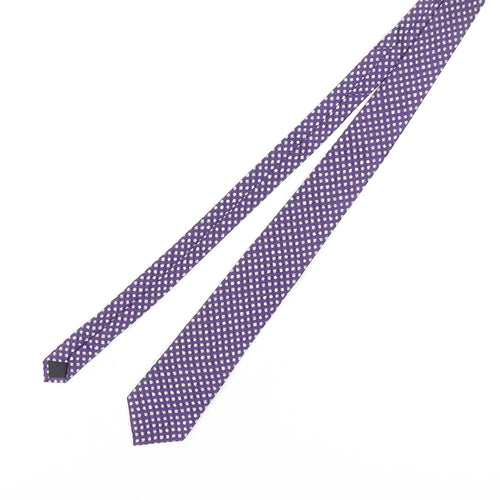 Autograph Men's Purple Slim Silk Tie