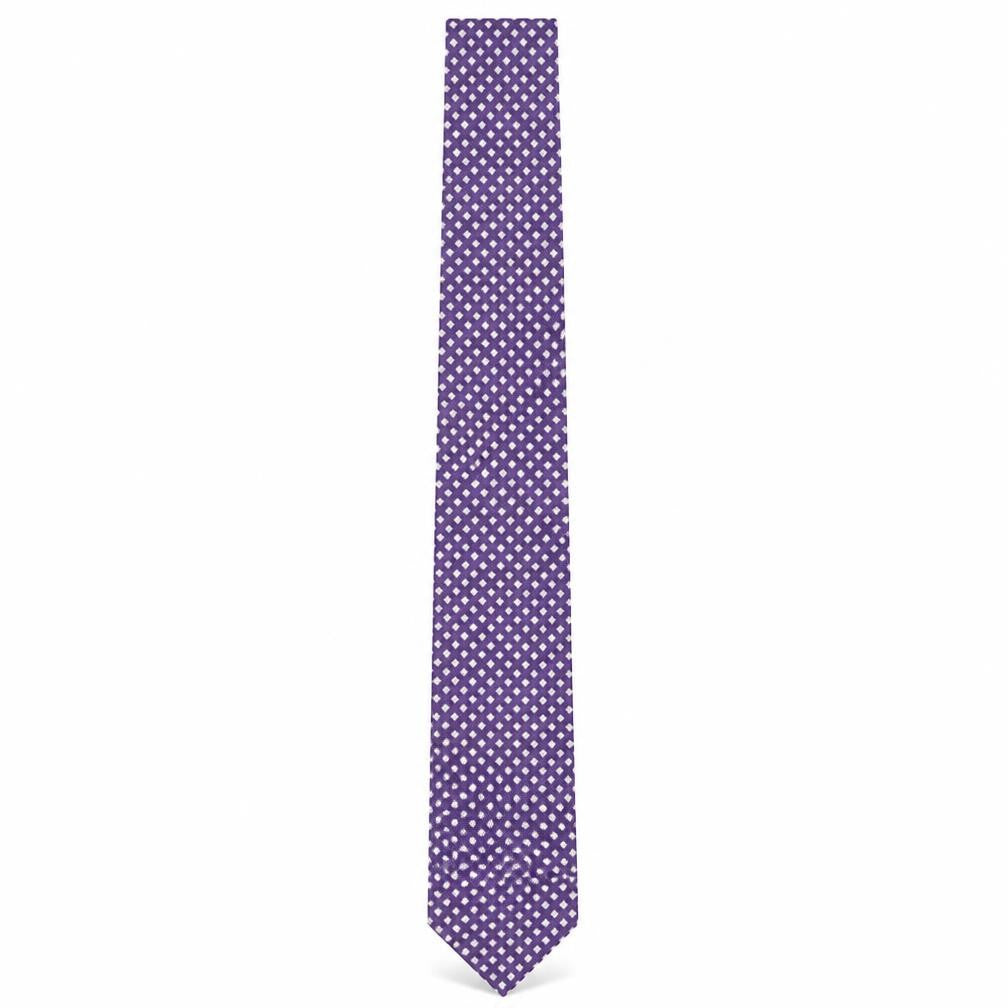 Front view of Autograph Men's Purple Slim Silk Tie