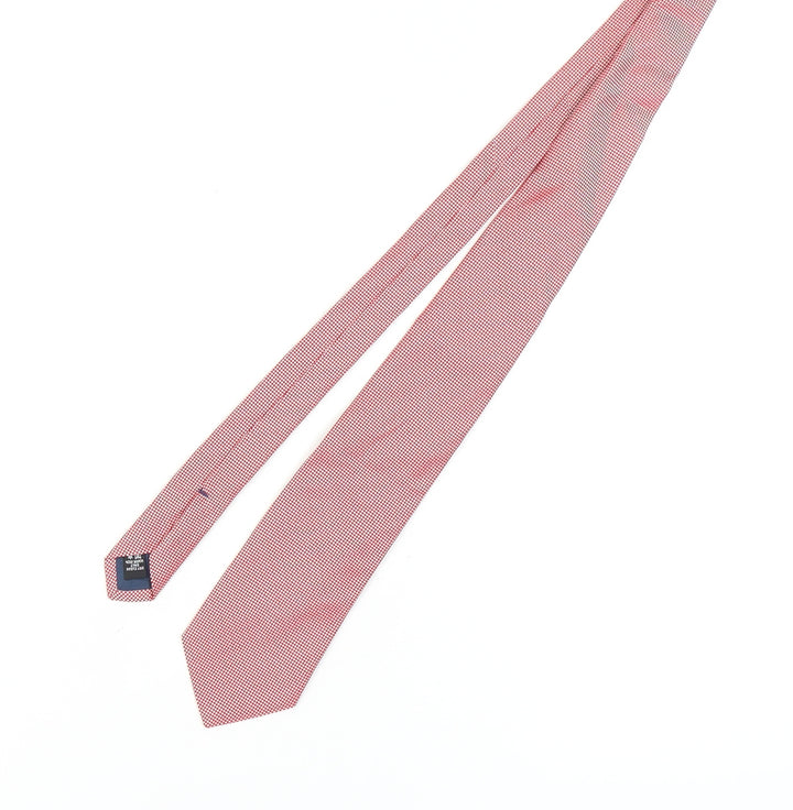 Hackett Men's Red Silk Geometric Tie