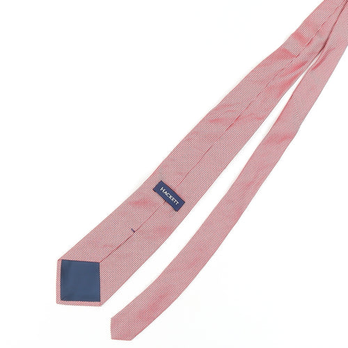 Hackett Men's Red Silk Geometric Tie