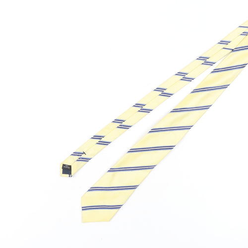 Michelsons Men's Yellow Striped Tie, Excellent Condition