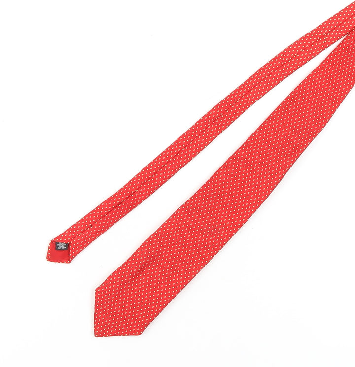 Charles Tyrwhitt Red Silk Polka Dot Slim Men's Tie