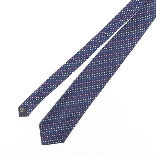 John Lewis Men's Blue Geometric Silk Tie