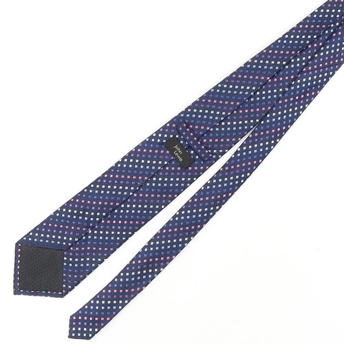 John Lewis Men's Blue Geometric Silk Tie