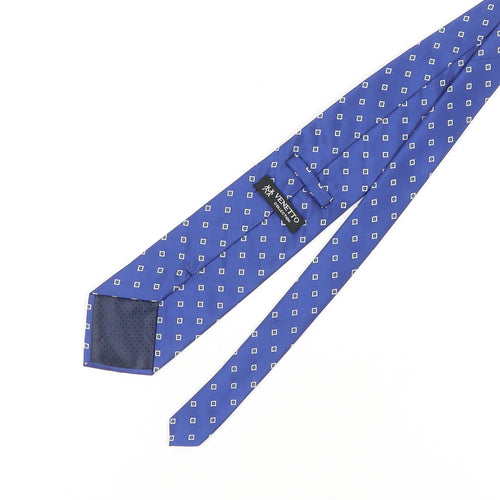 Venetto Collection Men's Blue Geometric Tie