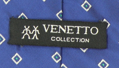Venetto Collection Men's Blue Geometric Tie