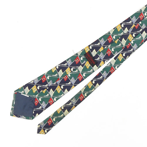René Chagal Men's Multicoloured Silk Slim Tie