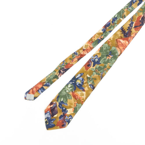 Rodier Men's Multicoloured Floral Silk Tie