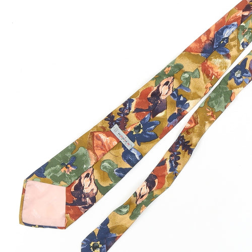 Rodier Men's Multicoloured Floral Silk Tie