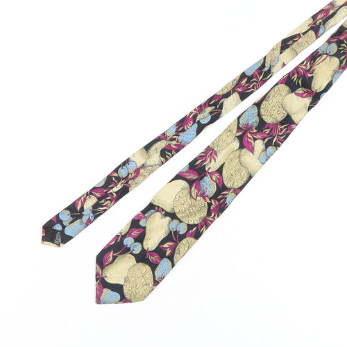 Enrico Rossini Silk Men's Multicoloured Floral Tie