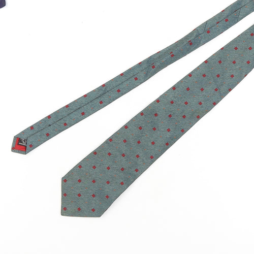 Austin Reed Men's Blue Silk Geometric Tie