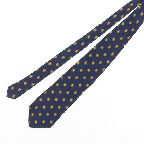 Blazer Men's Blue Silk Polka Dot Slim Tie
