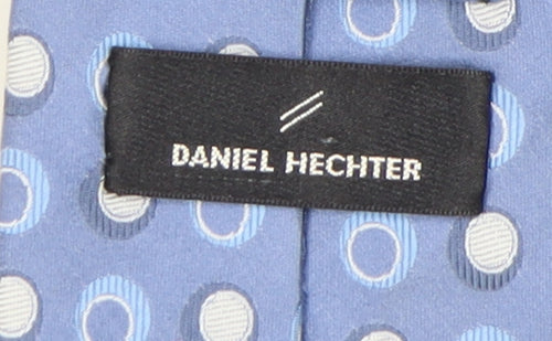 Daniel Hechter Men's Blue Polka Dot Silk Tie