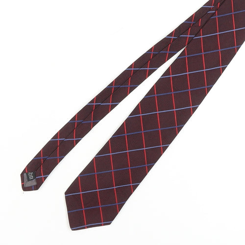 The Savile Row Company Men's Multicoloured Checked Tie