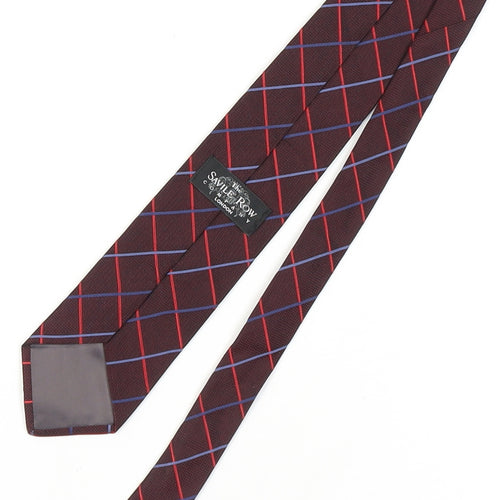 The Savile Row Company Men's Multicoloured Checked Tie