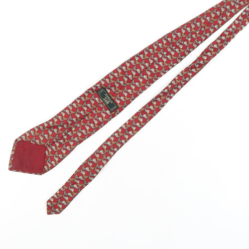 Jonelle Silk Red Animal Print Men's Tie