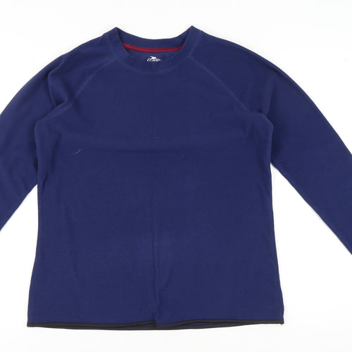 Crane Women's Blue Fleece Sweatshirt M