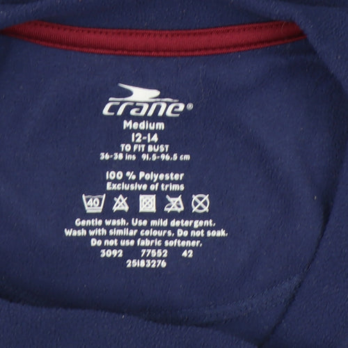 Crane Women's Blue Fleece Sweatshirt M