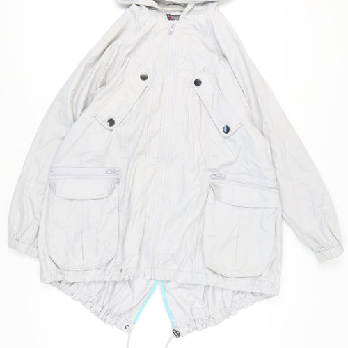 Marks and Spencer Women's Grey Parka Jacket UK 8