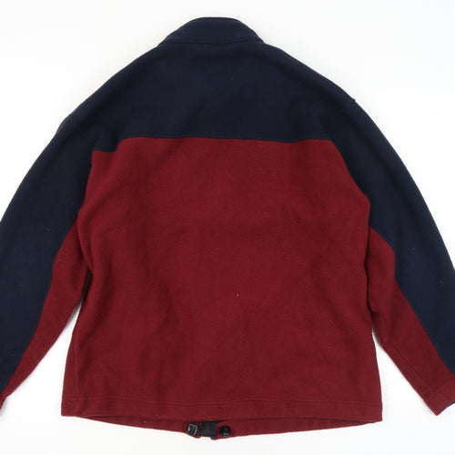 Marks and Spencer Men's Red Blue Fleece Jacket L