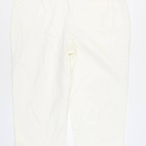 Next Women's White Cotton Trousers Size 22