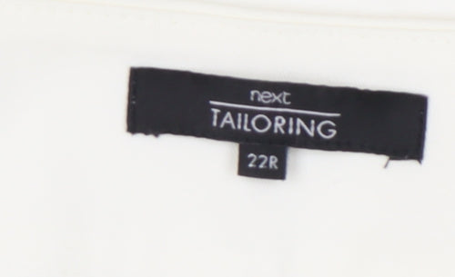 Next Women's White Cotton Trousers Size 22