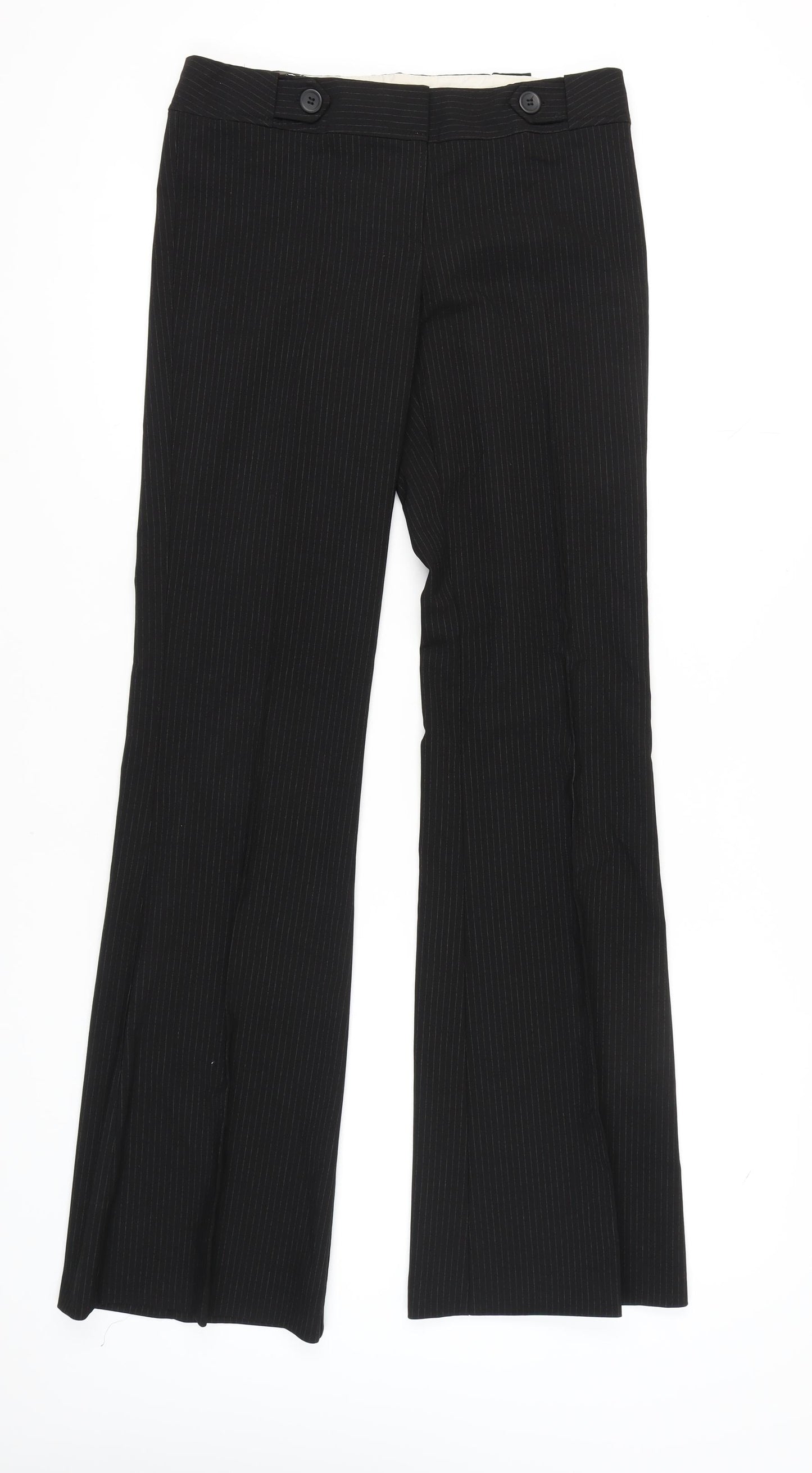 Topshop Women's Black Bootcut Trousers Size 12