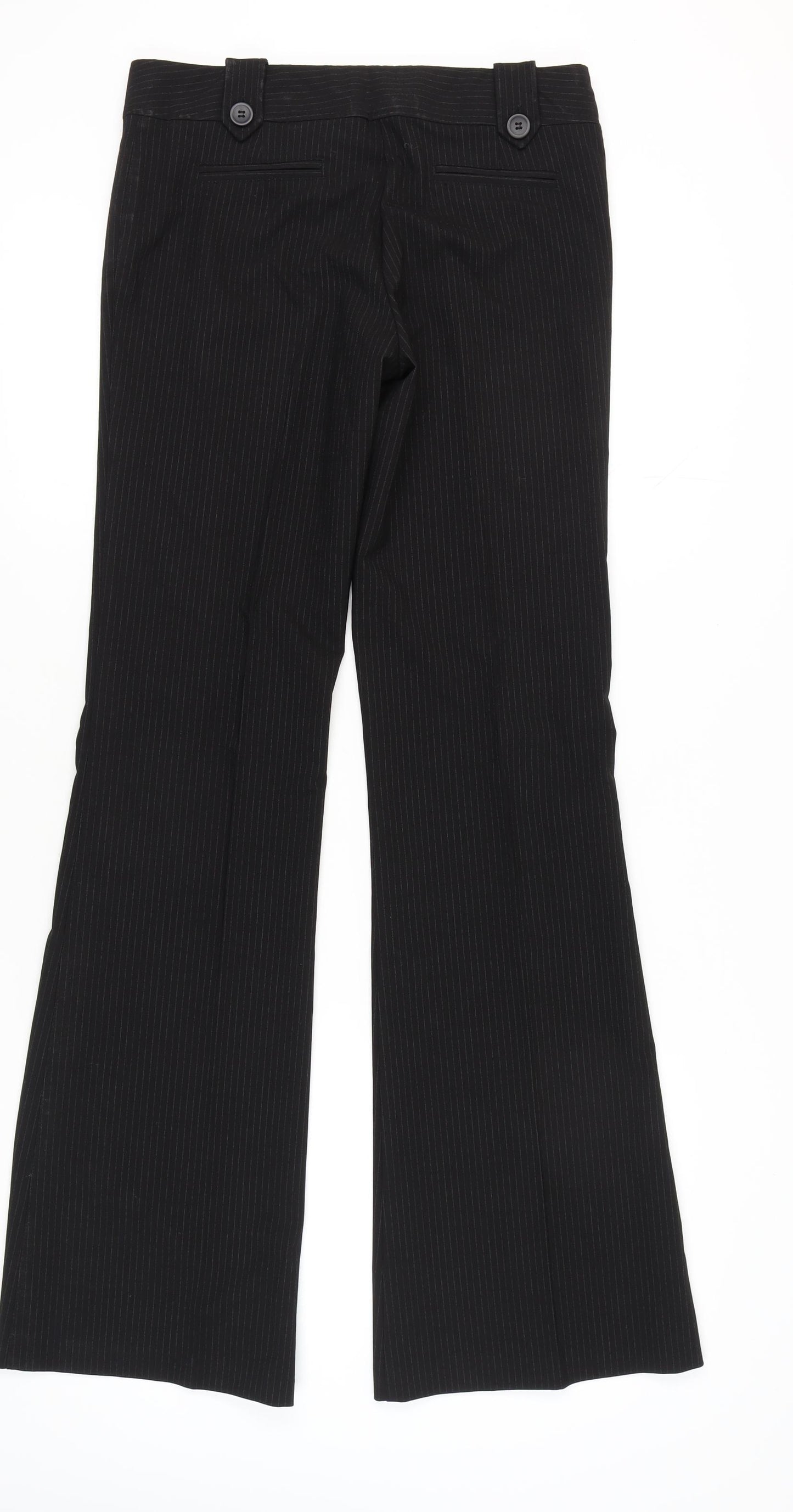 Topshop Women's Black Bootcut Trousers Size 12