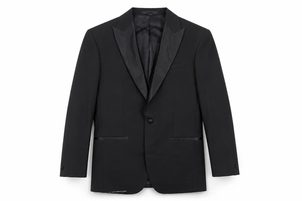 Front view of Marks & Spencer Men's Black Tuxedo Jacket L
