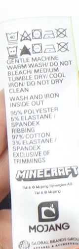 Marks and Spencer Boys Minecraft Pyjama Top - Grey & Green 10-11