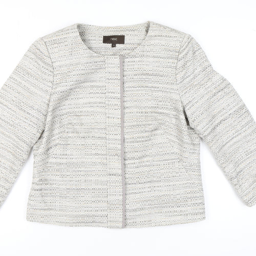 Next Women's Grey Tweed Blazer Size 16