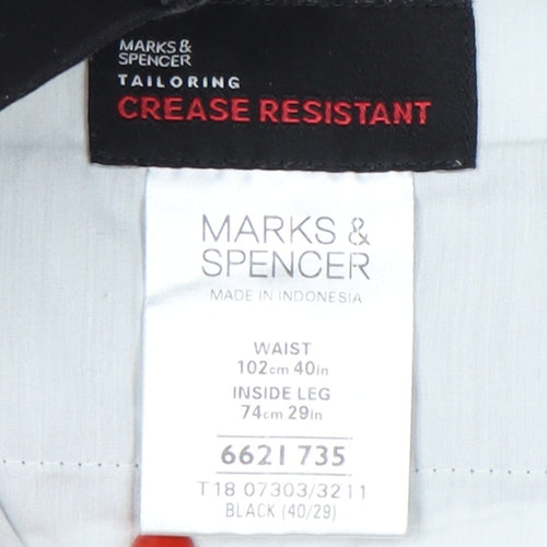 Marks and Spencer Men's Black Dress Pants 40/29