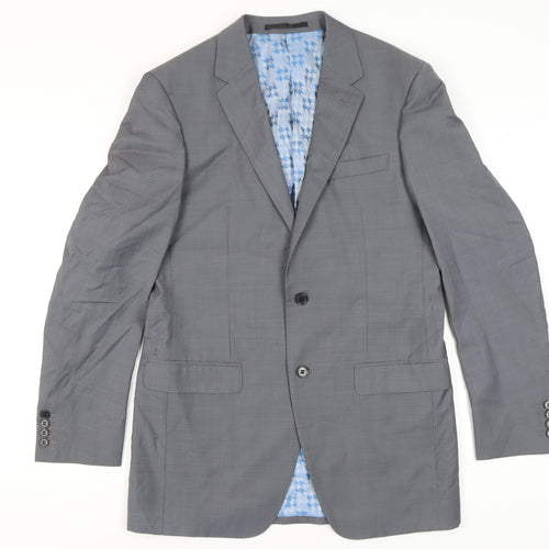 Marks and Spencer Men's Grey Long Blazer 38L