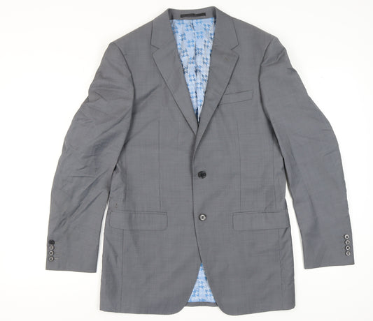 Marks and Spencer Men's Grey Long Blazer 38L