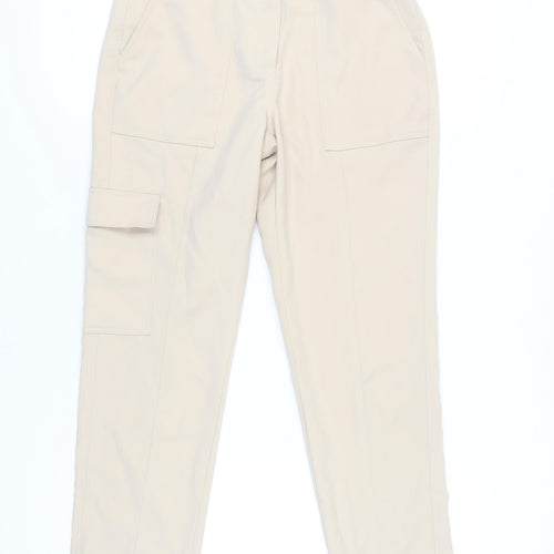 Next Beige Cargo Trousers Women’s Size 6 Pockets