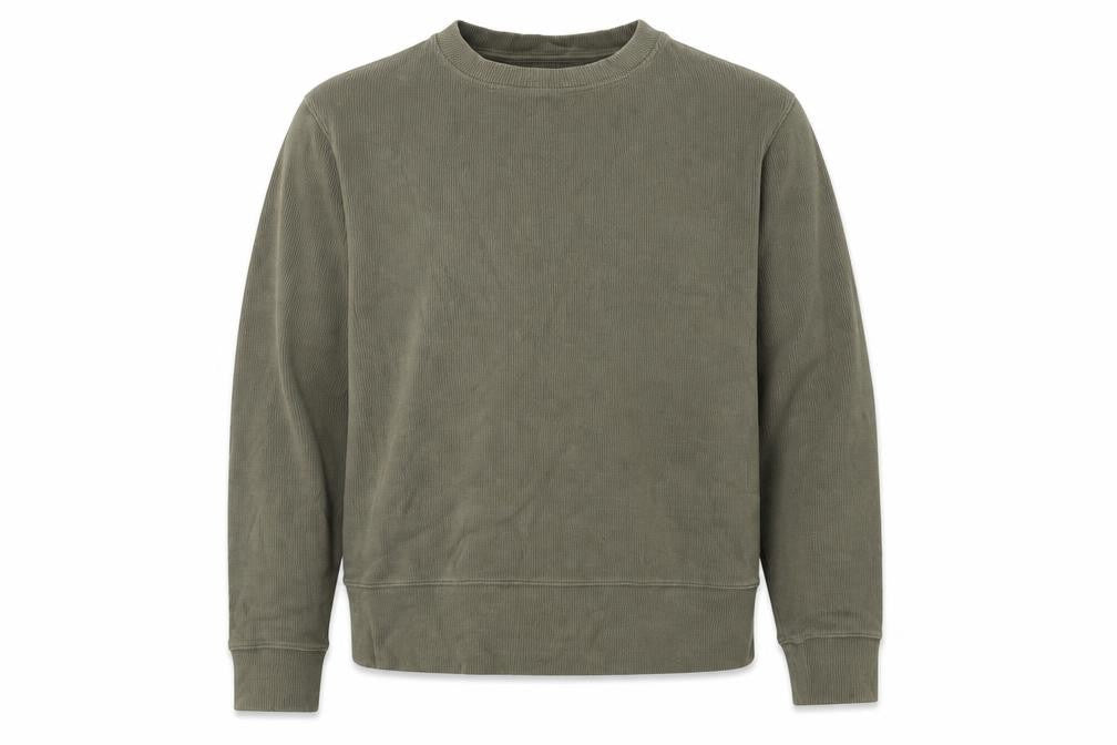 Front view of About Companions Men's Green M Sweatshirt Crew Neck