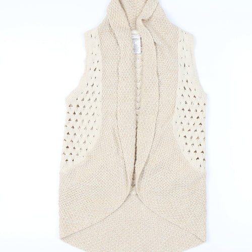 Max Studio Teens Beige Knit Vest - Size 12