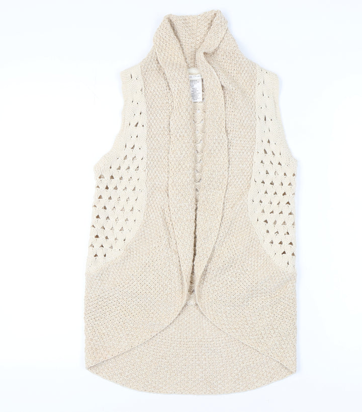 Max Studio Teens Beige Knit Vest - Size 12