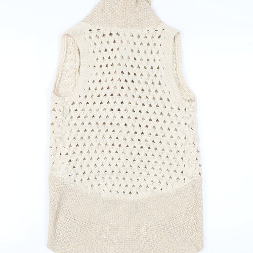 Max Studio Teens Beige Knit Vest - Size 12