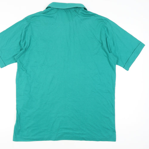 Ferracini Men’s Green XL Polo with Button Closure