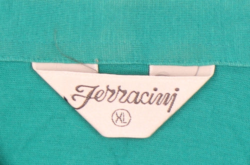 Ferracini Men’s Green XL Polo with Button Closure