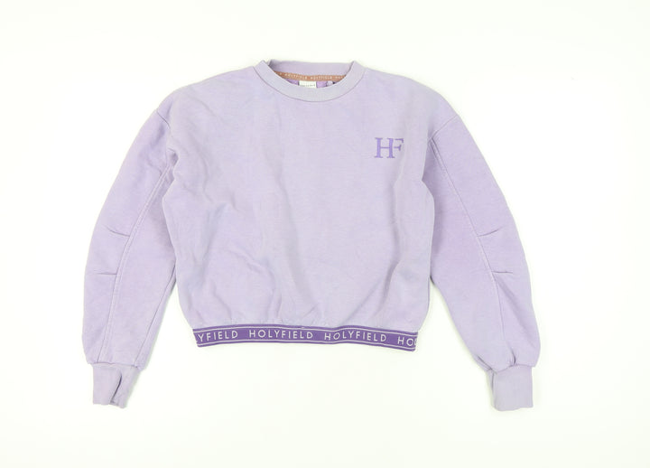 Holyfield Girls Purple Sweatshirt M 12-13 Years Pullover