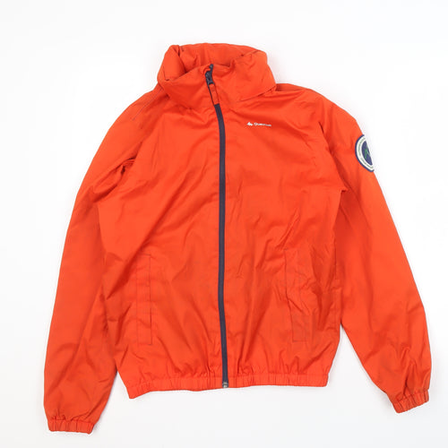 Quechua Boys Orange Windbreaker Jacket - Size 14