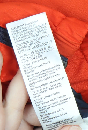 Quechua Boys Orange Windbreaker Jacket - Size 14